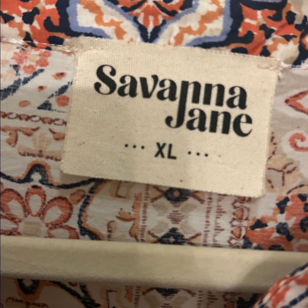 Savanna Jane XL Floral Embroidered Blouse - Picture 2 of 4